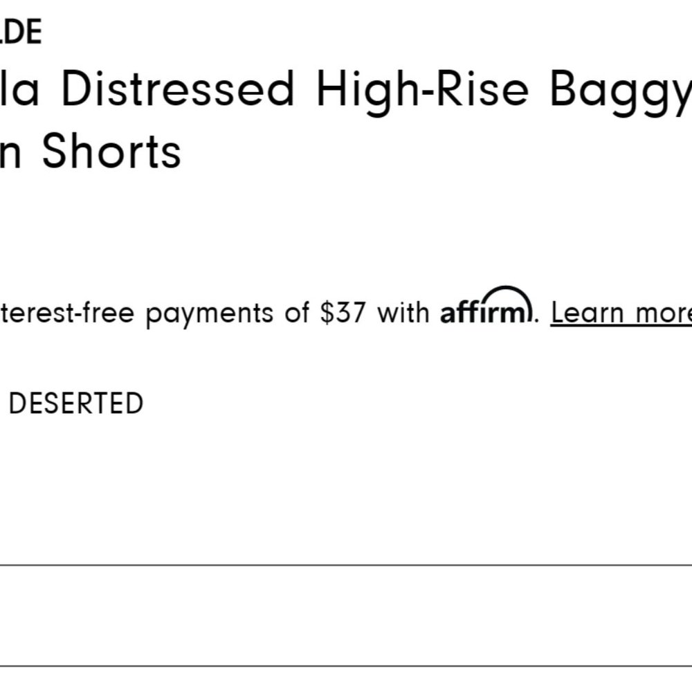 Agolde "Stella Short" made with Organic Denim NEW WITH TAG - Picture 9 of 9